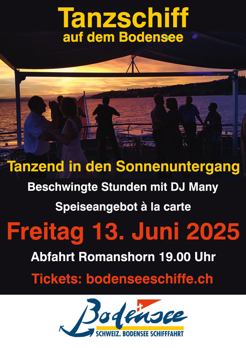 Tanzschiff auf dem Bodensee